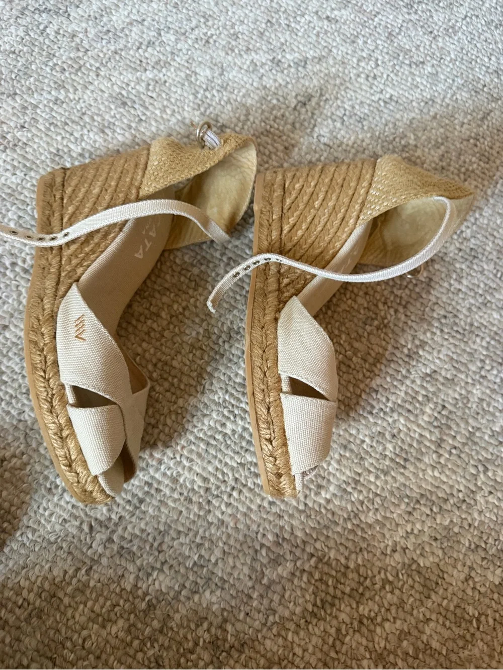 VISCATA Barcelona Women's Cream Canvas Espadrille Wedge